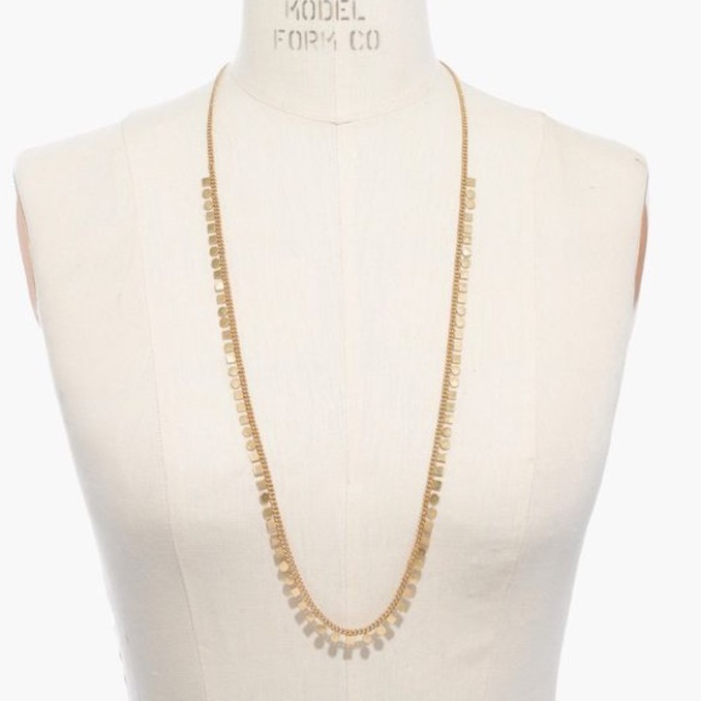 Madewell Brass Mini Geochain Necklace